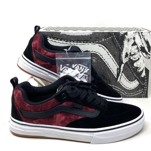 Vans Shoes - VANS Kyle Walker Corduroy Shoes Black Suede Low Top Women's Sneakers VN0A5JIEX4C